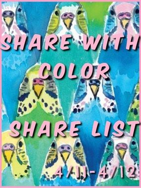 🌈 Share List - Share With Color - 4/11-4/12 🌈